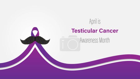 Testicular Cancer Awareness Month, vector illustration