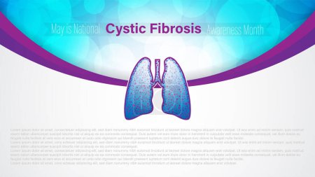 Cystic Fibrosis Awareness Month observed every year in May, vector illustration