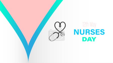 Foto de Día Internacional de las enfermeras se observa cada año en mayo 12, ilustración vectorial - Imagen libre de derechos