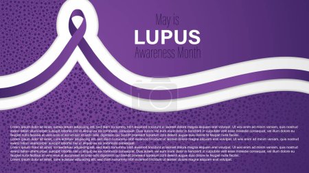 Foto de Mayo es el mes de conciencia Lupus, ilustración vectorial - Imagen libre de derechos