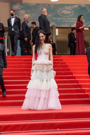 Foto de CANNES, FRANCIA - 22 DE MAYO DE 2022: Wu Ke-Xi asiste a la proyección de "Forever Young (Les Amandiers)" durante el 75º festival anual de Cannes en el Palais des Festivals - Imagen libre de derechos