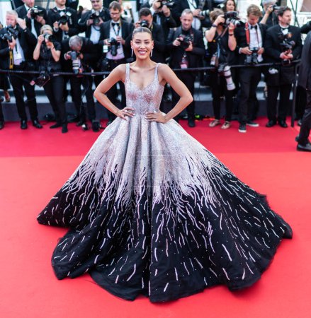 Photo for CANNES, FRANCE - MAY 21, 2022: Michelle Salas attends the screening of "Triangle Of Sadness" during the 75th annual Cannes film festival at Palais des Festivals on May 21, 2022 in Cannes, France. (Photo by Pascal Le Segretain/Getty Images) - Royalty Free Image