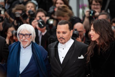 Photo for CANNES, FRANCE - MAY 16, 2023: Johny Depp attends the "Jeanne du Barry" screening & opening ceremony red carpet at the 76th Annual Cannes Film Festival in an ELIE SAAB Haute Couture Spring 2022 - Royalty Free Image