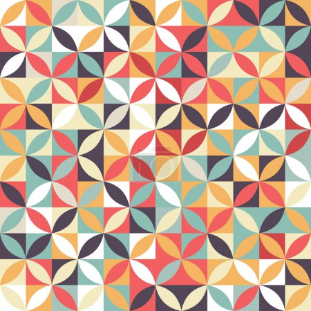 Illustration for Abstract background with a retro styled pattern - Royalty Free Image