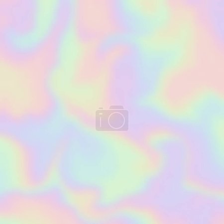 Abstract background with a pastel coloured holographic design 