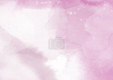 Illustration for Detailed pastel pink hand painted watercolour texture background - Royalty Free Image