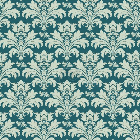 Ilustración de Decorative damask style pattern design background - Imagen libre de derechos