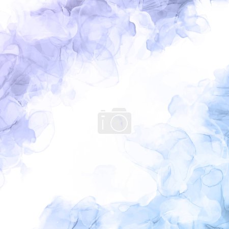 Illustration for Delicate hand painted pastel coloured alcohol ink background - Royalty Free Image