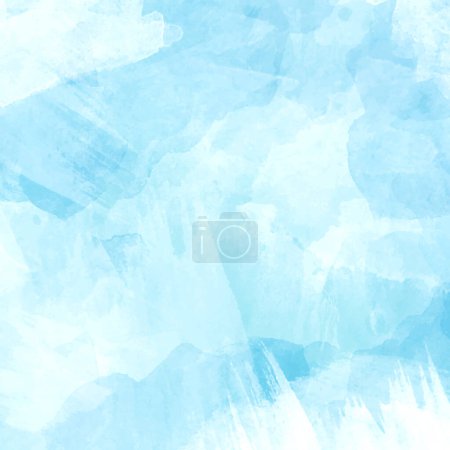 Illustration for Abstract blue hand painted watercolour texture background - Royalty Free Image