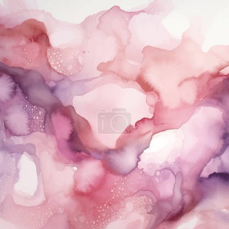 Illustration for Abstract hand painted pastel pink watercolour background - Royalty Free Image