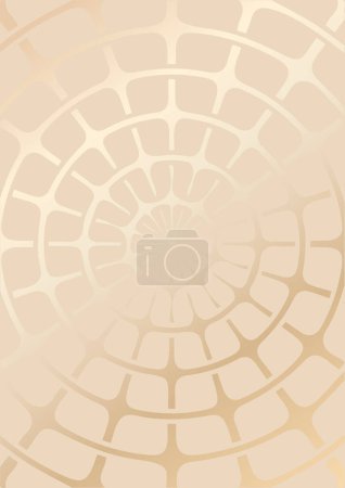 Ilustración de Cubierta abstracta con un diseño de patrón metálico - Imagen libre de derechos