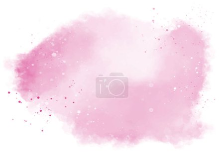Ilustración de Pintado a mano pastel rosa acuarela salpicadura diseño - Imagen libre de derechos