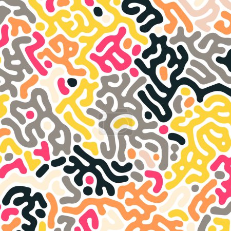Illustration for Abstract retro styled turing pattern design - Royalty Free Image