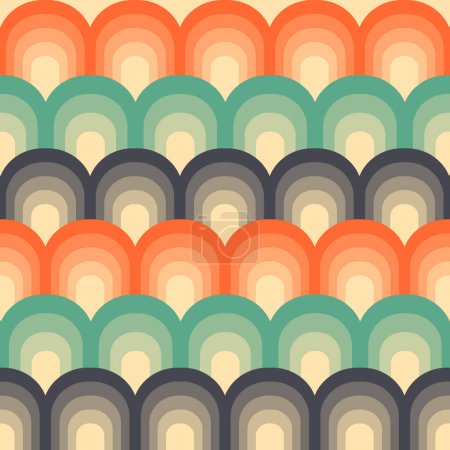 Illustration for Retro styled wallpaper design background 0911 - Royalty Free Image
