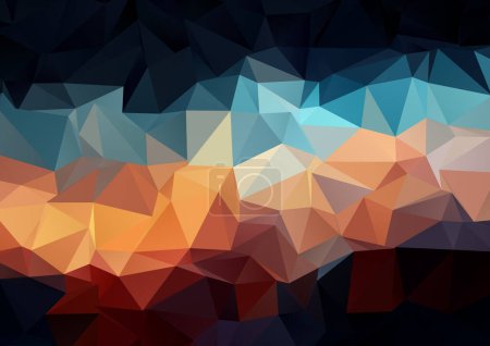 Abstract background with a dark low poly design 
