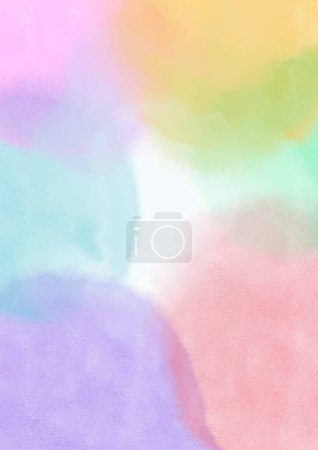 Illustration for Abstract hand painted pastel watercolour background - Royalty Free Image