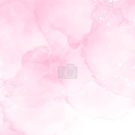 Foto de Abstracto elegante pintado a mano pastel rosa acuarela fondo - Imagen libre de derechos