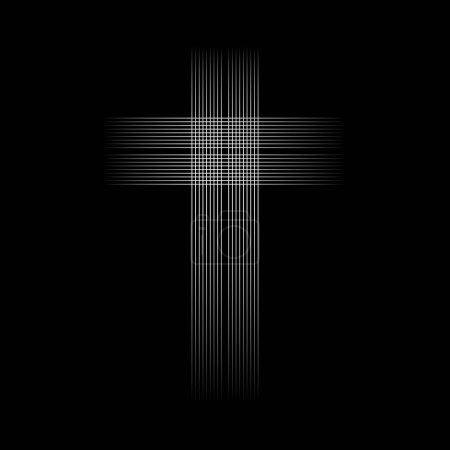 Foto de Diseño cruzado abstracto moderno mínimo en blanco y negro - Imagen libre de derechos