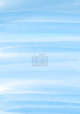 Foto de Pintado a mano pastel azul océano temática acuarela fondo - Imagen libre de derechos
