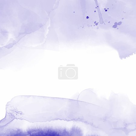 Foto de Fondo acuarela abstracta pintada a mano en color púrpura pastel - Imagen libre de derechos