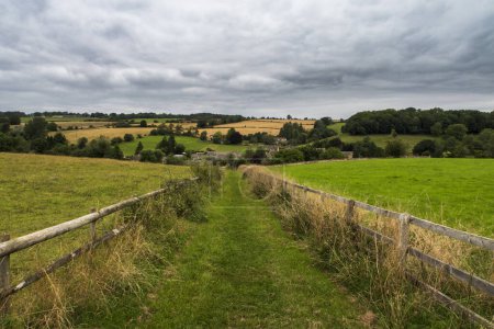 Photo for The country path back down to Broadway in the Cotswolds Worcestershire - Royalty Free Image