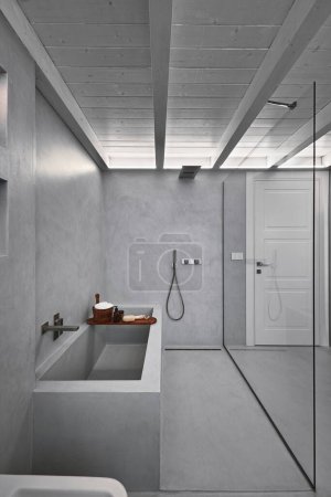 Photo for Iinterior of a modern bathroom, - Royalty Free Image