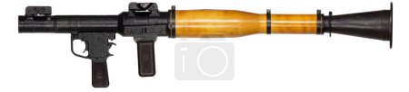 rocket propelled grenade launcher RPG 7 isolated on white background