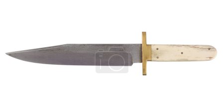 Old west bowie knife isolated on white background