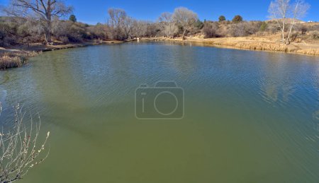 Photo for View of Fain Lake from the South Shore facing west. Located in Prescott Valley Arizona. - Royalty Free Image