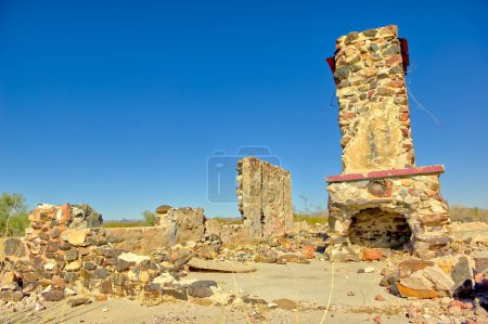 Photo for Crumbling Past of Tonopah AZ. The ghostly remains of an old homestead in Tonopah AZ. - Royalty Free Image