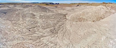 A floodplain of salty bentonite clay in between the Tepees and the Little Tepees in Petrified Forest National Park Arizona. puzzle 700788210