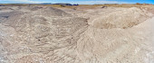 A floodplain of salty bentonite clay in between the Tepees and the Little Tepees in Petrified Forest National Park Arizona. Stickers #700788210