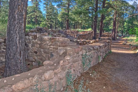 Photo for Elden Pueblo in Flagstaff AZ is the site of an ancient Sinagua village, inhabited from about A.D. 1070 to 1275. The site is open to the public year ro - Royalty Free Image