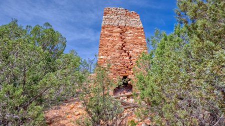 Photo for Front view of the historic Puntenney Kiln in the Prescott National Forest of Arizona. The Kiln is one of the few relics left of the ghost towns of Puntenney and Cedar Glade AZ. - Royalty Free Image