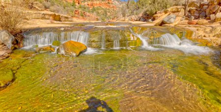 Photo for A waterfall along Oak Creek in Slide Rock State Park north of Sedona Arizona. - Royalty Free Image