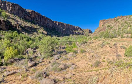 Lower Sullivan Canyon viewed from where it joins the Verde River Canyon in Paulden AZ. This area is called the Upper Verde River Wildlife Area.