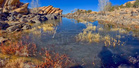 Eine Bucht in der East Bay von Willow Lake in Prescott Arizona.
