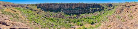 Panorama view of Lower Sullivan Canyon just east of Sullivan Dam in Paulden AZ.