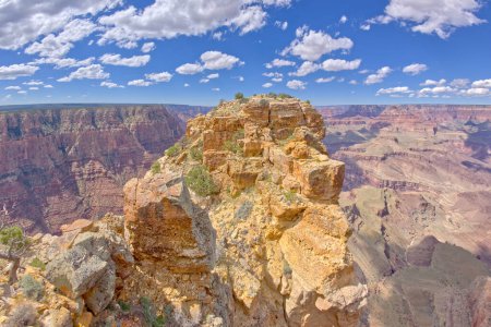Papago Point à Grand Canyon Arizona avec Zuni Point au loin sur la gauche.