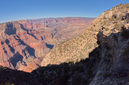 Hermit Canyon viewed from  between Pima Point and Hermits Rest at Grand Canyon Arizona.