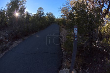 The Greenway Trail that runs between Pima Point and Monument Creek Vista at Grand Canyon Arizona.