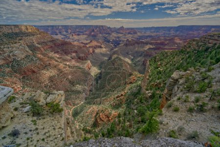 Grand Canyon vue depuis les vues jumelles.