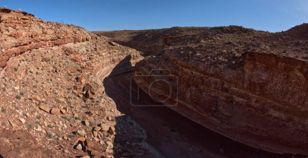 Photo for A snaking bend in the North Fork of the Lower Soap Creek Canyon in Marble Canyon Arizona. - Royalty Free Image
