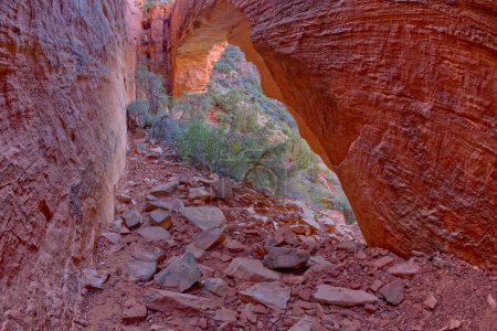 The natural arch of Fay Canyon in Sedona Arizona.
