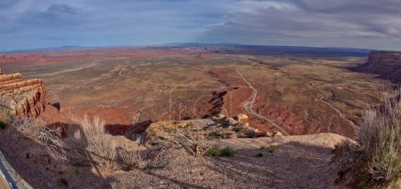 View of Valley of the Gods in Utah from the Moki Dugway, also called Utah State Route 261.