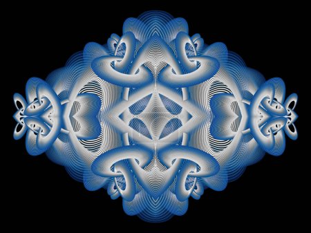 Foto de Una ilustración abstracta que representa el concepto de Teoría de Cuerdas multidimensional para el tejido del Universo. NO HA CREADO AI. - Imagen libre de derechos