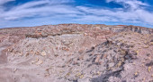 Small mesas with flat tops called Rock Islands on the south end of Petrified Forest National Park Arizona. t-shirt #715234304