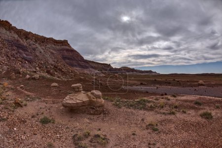 The north cliffs of Blue Mesa in Petrified Forest National Park Arizona.