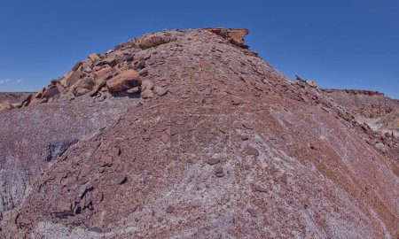 Anvill Hill west of Hamilili Point in Petrified Forest National Park Arizona.