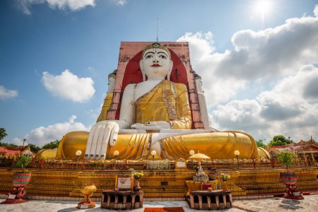 Photo for Bago, Myanmar Four Faces of Buddha at Kyaikpun Buddha. - Royalty Free Image